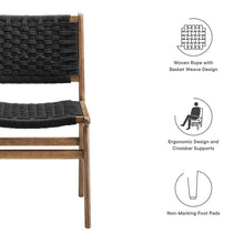 Load image into Gallery viewer, Saoirse Woven Rope Wood Dining Side Chair Set of 2 by Modway
