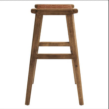 Load image into Gallery viewer, Saoirse Leather Wood Bar Stool Set of 2 by Modway

