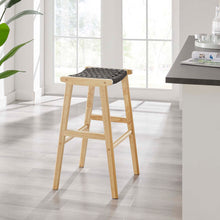 Load image into Gallery viewer, Saoirse Woven Rope Wood Bar Stool Set of 2 by Modway
