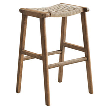Load image into Gallery viewer, Saoirse Woven Rope Wood Bar Stool Set of 2 by Modway
