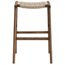 Load image into Gallery viewer, Saoirse Woven Rope Wood Bar Stool Set of 2 by Modway
