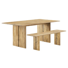 Load image into Gallery viewer, Amistad 72&quot; Wood Dining Table and Bench Set
