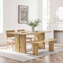 Load image into Gallery viewer, Amistad 72&quot; Wood Dining Table and Bench Set
