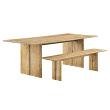 Load image into Gallery viewer, Amistad 86&quot; Wood Dining Table and Bench Set
