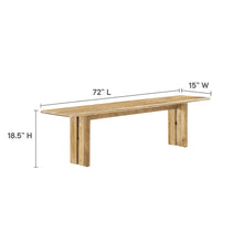Load image into Gallery viewer, Amistad 86&quot; Wood Dining Table and Bench Set by Modway
