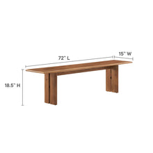 Load image into Gallery viewer, Amistad 86&quot; Wood Dining Table and Bench Set by Modway
