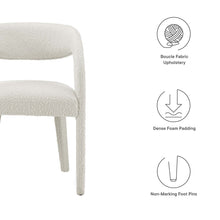Load image into Gallery viewer, Pinnacle Boucle Upholstered Dining Chair Set of 2 by Modway
