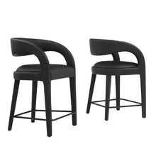 Load image into Gallery viewer, Pinnacle Vegan Leather Counter Stool Set of 2 by Modway
