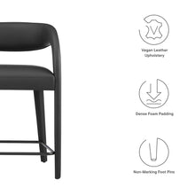 Load image into Gallery viewer, Pinnacle Vegan Leather Counter Stool Set of 2 by Modway
