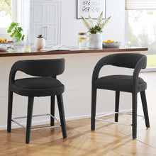 Load image into Gallery viewer, Pinnacle Boucle Upholstered Counter Stool Set of 2 by Modway
