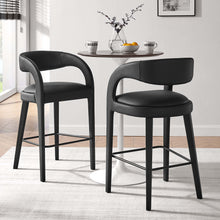 Load image into Gallery viewer, Pinnacle Vegan Leather Bar Stool Set of 2 by Modway
