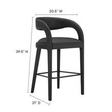 Load image into Gallery viewer, Pinnacle Vegan Leather Bar Stool Set of 2 by Modway

