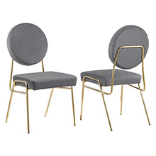 Load image into Gallery viewer, Craft Performance Velvet Dining Side Chairs Set of 2 by Modway
