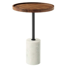 Load image into Gallery viewer, Amina Round Acacia Wood Side Table
