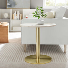 Load image into Gallery viewer, Viva Round White Marble Side Table
