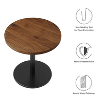 Load image into Gallery viewer, Viva Round Acacia Wood Side Table by Modway
