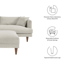 Load image into Gallery viewer, Zoya Down Filled Overstuffed Sofa and Ottoman Set
