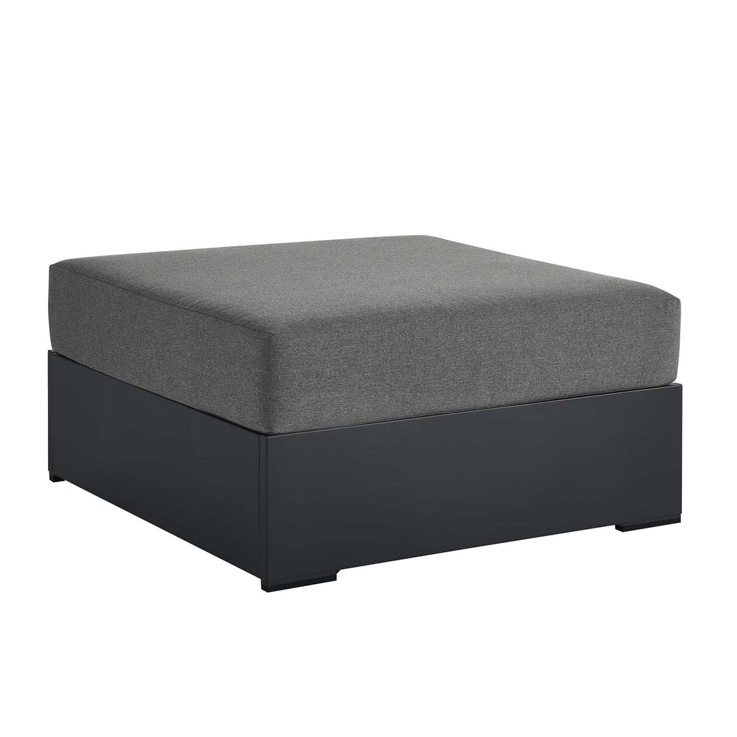 Tahoe Outdoor Patio Powder-Coated Aluminum Ottoman