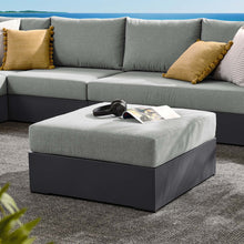 Load image into Gallery viewer, Tahoe Outdoor Patio Powder-Coated Aluminum Ottoman
