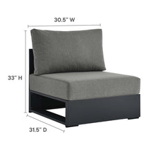 Load image into Gallery viewer, Tahoe Outdoor Patio Powder-Coated Aluminum Modular Armless Chair
