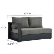 Load image into Gallery viewer, Tahoe Outdoor Patio Powder-Coated Aluminum Modular Left-Facing Loveseat
