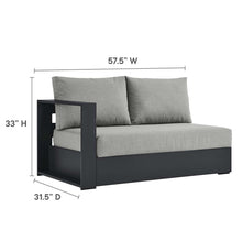Load image into Gallery viewer, Tahoe Outdoor Patio Powder-Coated Aluminum Modular Left-Facing Loveseat
