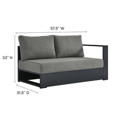 Load image into Gallery viewer, Tahoe Outdoor Patio Powder-Coated Aluminum Modular Right-Facing Loveseat
