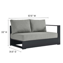Load image into Gallery viewer, Tahoe Outdoor Patio Powder-Coated Aluminum Modular Right-Facing Loveseat
