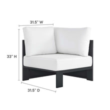 Load image into Gallery viewer, Tahoe Outdoor Patio Powder-Coated Aluminum Modular Corner Chair
