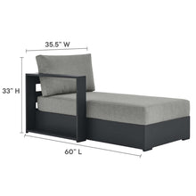 Load image into Gallery viewer, Tahoe Outdoor Patio Powder-Coated Aluminum Modular Left-Facing Chaise Lounge
