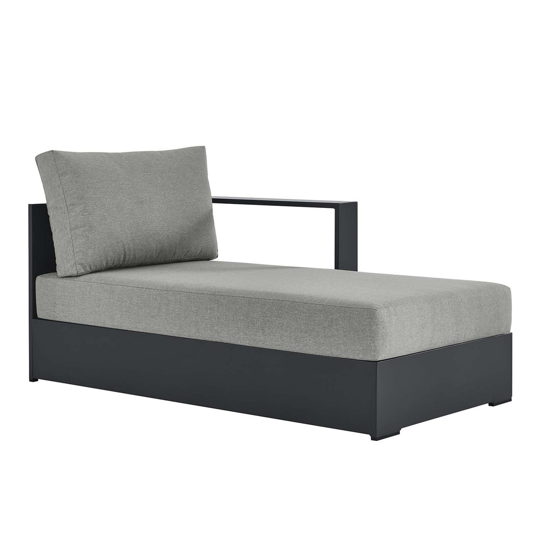 Tahoe Outdoor Patio Powder-Coated Aluminum Modular Right-Facing Chaise Lounge
