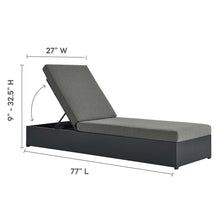 Load image into Gallery viewer, Tahoe Outdoor Patio Powder-Coated Aluminum Chaise Lounge Chair by Modway
