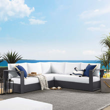 Load image into Gallery viewer, Tahoe Outdoor Patio Powder-Coated Aluminum 3-Piece Sectional Sofa Set
