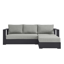 Load image into Gallery viewer, Tahoe Outdoor Patio Powder-Coated Aluminum 2-Piece Right-Facing Chaise Sectional Sofa Set
