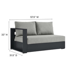 Load image into Gallery viewer, Tahoe Outdoor Patio Powder-Coated Aluminum 2-Piece Right-Facing Chaise Sectional Sofa Set
