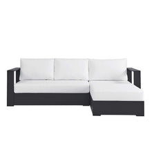 Load image into Gallery viewer, Tahoe Outdoor Patio Powder-Coated Aluminum 2-Piece Right-Facing Chaise Sectional Sofa Set
