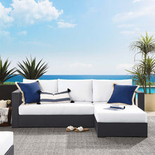 Load image into Gallery viewer, Tahoe Outdoor Patio Powder-Coated Aluminum 2-Piece Right-Facing Chaise Sectional Sofa Set
