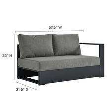 Load image into Gallery viewer, Tahoe Outdoor Patio Powder-Coated Aluminum 2-Piece Left-Facing Chaise Sectional Sofa Set
