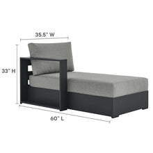 Load image into Gallery viewer, Tahoe Outdoor Patio Powder-Coated Aluminum 2-Piece Left-Facing Chaise Sectional Sofa Set
