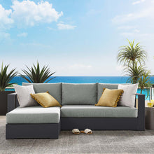 Load image into Gallery viewer, Tahoe Outdoor Patio Powder-Coated Aluminum 2-Piece Left-Facing Chaise Sectional Sofa Set
