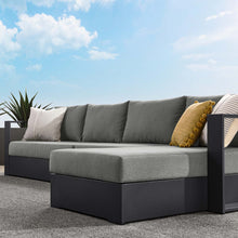 Load image into Gallery viewer, Tahoe Outdoor Patio Powder-Coated Aluminum 3-Piece Right-Facing Chaise Sectional Sofa Set
