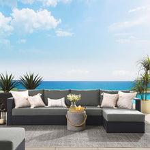 Load image into Gallery viewer, Tahoe Outdoor Patio Powder-Coated Aluminum 3-Piece Right-Facing Chaise Sectional Sofa Set
