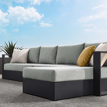 Load image into Gallery viewer, Tahoe Outdoor Patio Powder-Coated Aluminum 3-Piece Right-Facing Chaise Sectional Sofa Set
