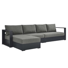 Load image into Gallery viewer, Tahoe Outdoor Patio Powder-Coated Aluminum 3-Piece Left-Facing Chaise Sectional Sofa Set
