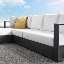 Load image into Gallery viewer, Tahoe 3-Piece Outdoor Patio Powder-Coated Aluminum Left-Facing Chaise Sectional Sofa Set by Modway
