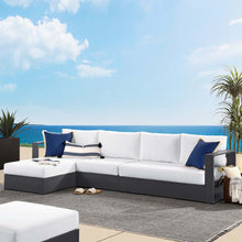 Load image into Gallery viewer, Tahoe 3-Piece Outdoor Patio Powder-Coated Aluminum Left-Facing Chaise Sectional Sofa Set by Modway
