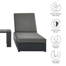 Load image into Gallery viewer, Tahoe 3-Piece Outdoor Patio Powder-Coated Aluminum Chaise Lounge Set by Modway
