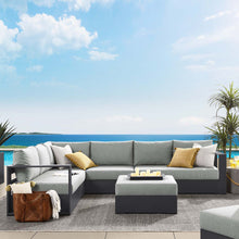 Load image into Gallery viewer, Tahoe 5-Piece Outdoor Patio Powder-Coated Aluminum Sectional Sofa Set by Modway
