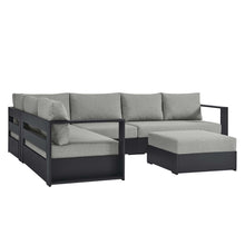 Load image into Gallery viewer, Tahoe Outdoor Patio Powder-Coated Aluminum 5-Piece Sectional Sofa Set
