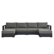 Load image into Gallery viewer, Tahoe Outdoor Patio Powder-Coated Aluminum 4-Piece Sectional Sofa Set
